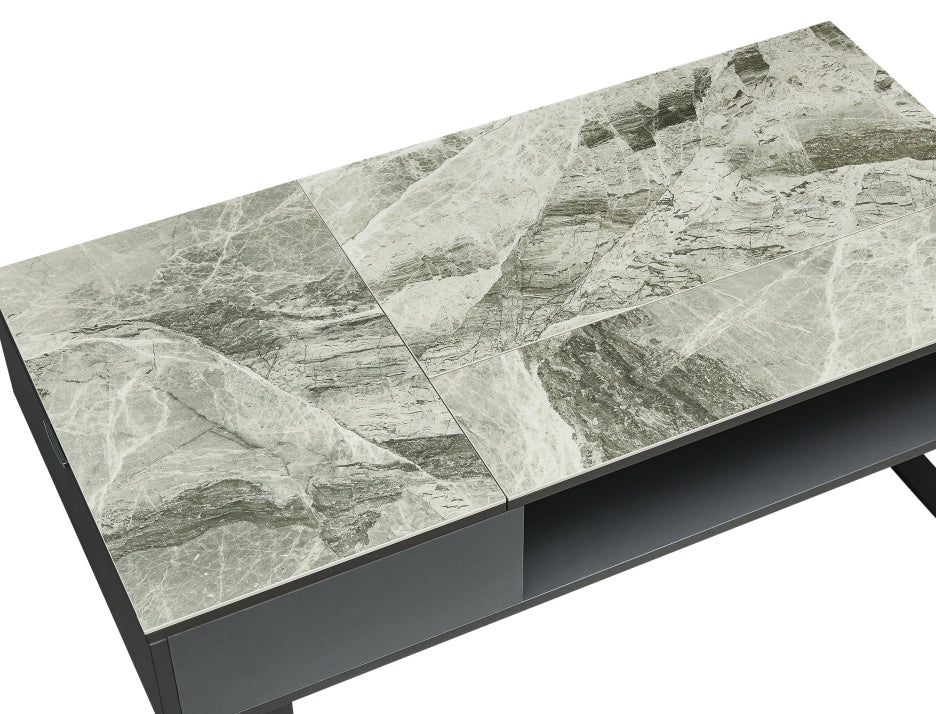 1388 Coffee Table w/ storage Grey by ESF Furniture at Eve Furniture