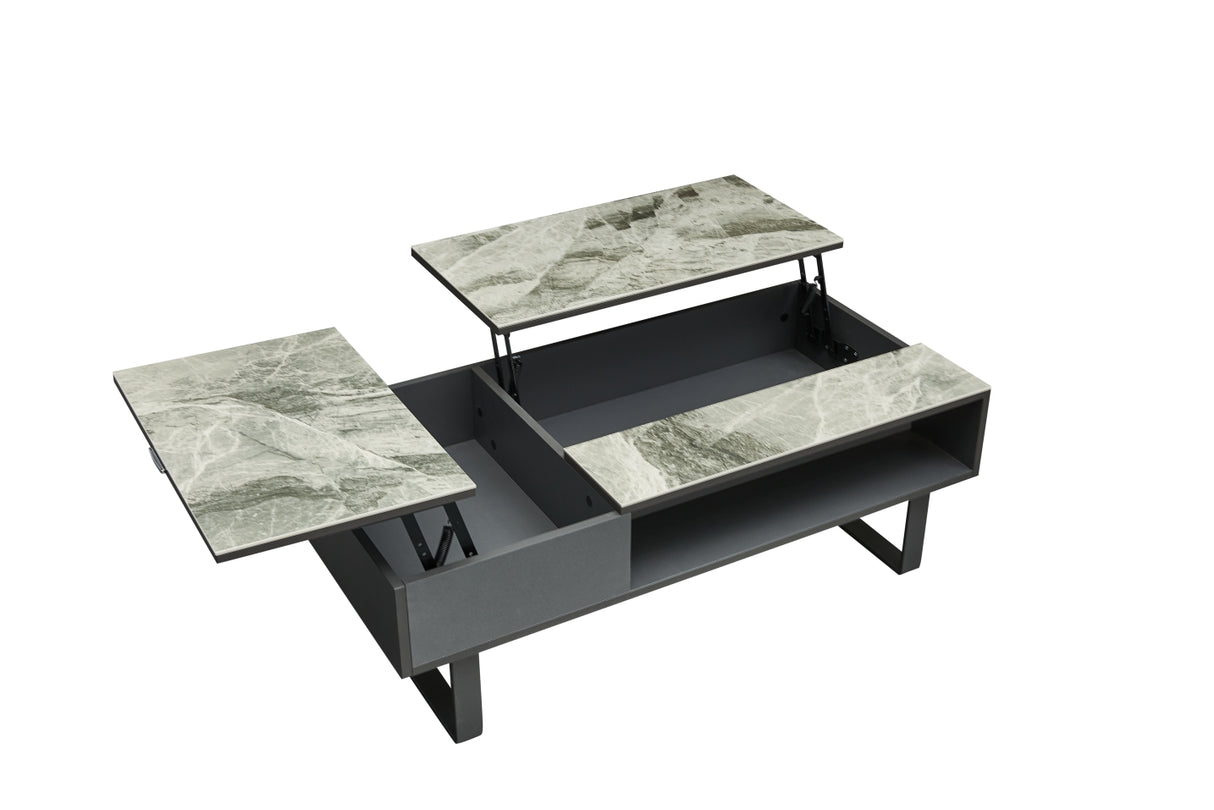 1388 Coffee Table w/ storage Grey by ESF Furniture at Eve Furniture