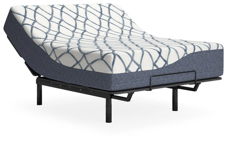 14 Inch Chime Elite 2.0 White/Blue California King Mattress by Ashley at Eve Furniture