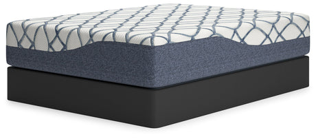 14 Inch Chime Elite 2.0 White/Blue California King Mattress by Ashley at Eve Furniture