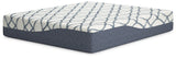 14 Inch Chime Elite 2.0 White/Blue California King Mattress by ASHLEY FURNITURE at Eve Furniture