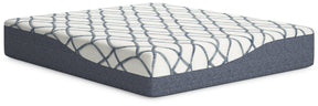 14 Inch Chime Elite 2.0 White/Blue California King Mattress by ASHLEY FURNITURE at Eve Furniture