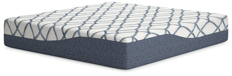 14 Inch Chime Elite 2.0 White/Blue King Mattress by Ashley at Eve Furniture