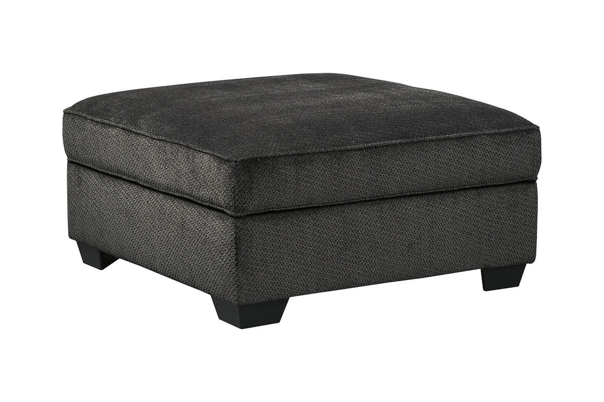 Charenton Charcoal Ottoman