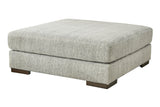 Regent Park Pewter Oversized Accent Ottoman