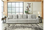 Regent Park Pewter 3-Piece Sectional Sofa