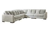 Regent Park Pewter 5-Piece Sectional