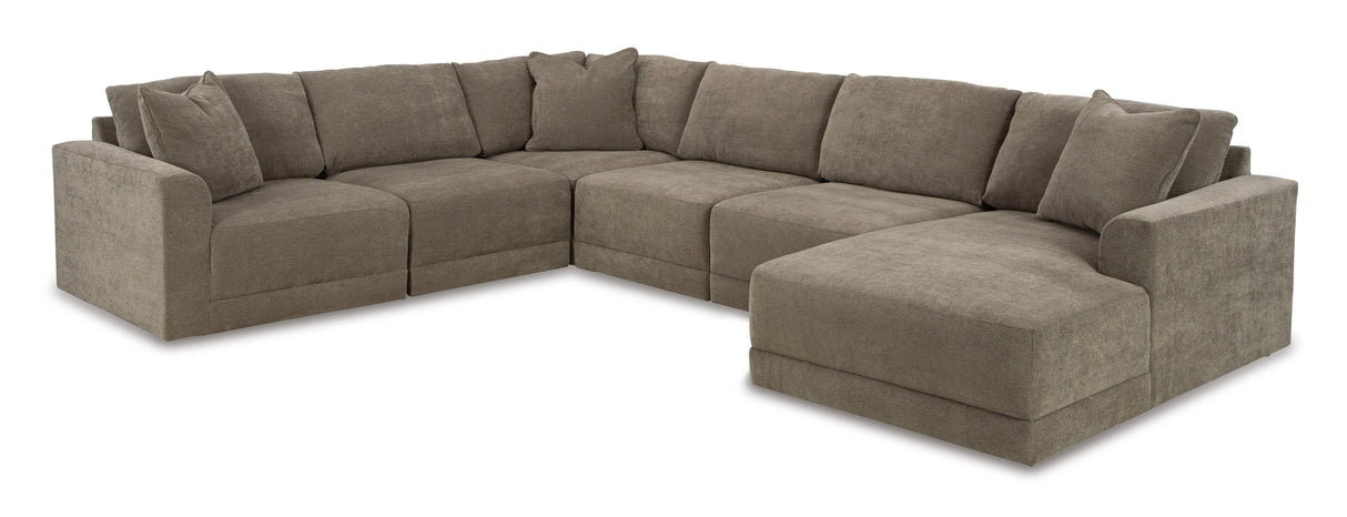 Raeanna Storm 6-Piece RAF Chaise Sectional