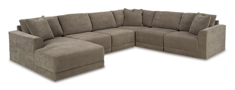 Raeanna Storm 6-Piece LAF Chaise Sectional