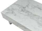 1498 White marble Coffee Table by ESF Furniture at Eve Furniture