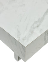 1498 White marble Coffee Table by ESF Furniture at Eve Furniture