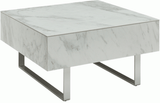 1498 White marble Coffee Table by ESF Furniture at Eve Furniture