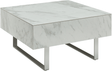 1498 White marble Coffee Table by ESF Furniture at Eve Furniture