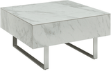 1498 White marble Coffee Table by ESF Furniture at Eve Furniture