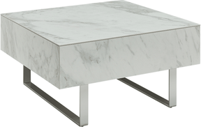 1498 White marble Coffee Table by ESF Furniture at Eve Furniture