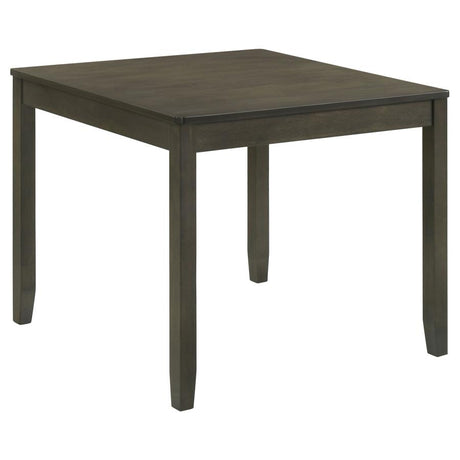 Parkwood Dark Ash Brown 5-piece Square Dining Room Set by Coaster at Eve Furniture