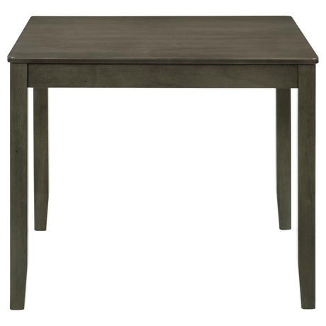 Parkwood Dark Ash Brown 5-piece Square Dining Room Set by Coaster at Eve Furniture