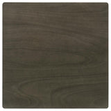Juego de comedor Parkwood de 5 piezas gris carbón/negro con mesa cuadrada y sillas laterales de respaldo de listones
