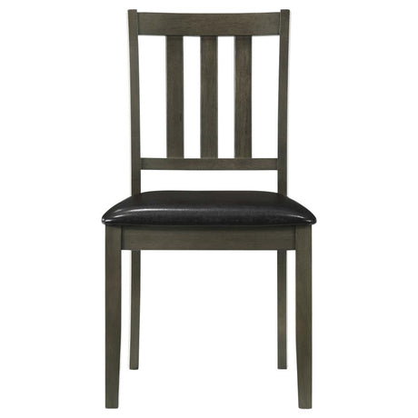 Parkwood Dark Ash Brown 5-piece Square Dining Room Set by Coaster at Eve Furniture