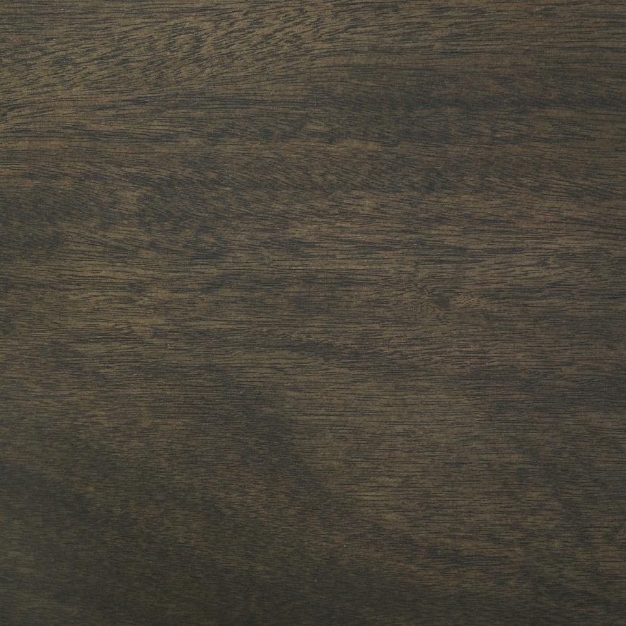 Juego de comedor Parkwood de 5 piezas gris carbón/negro con mesa cuadrada y sillas laterales de respaldo de listones