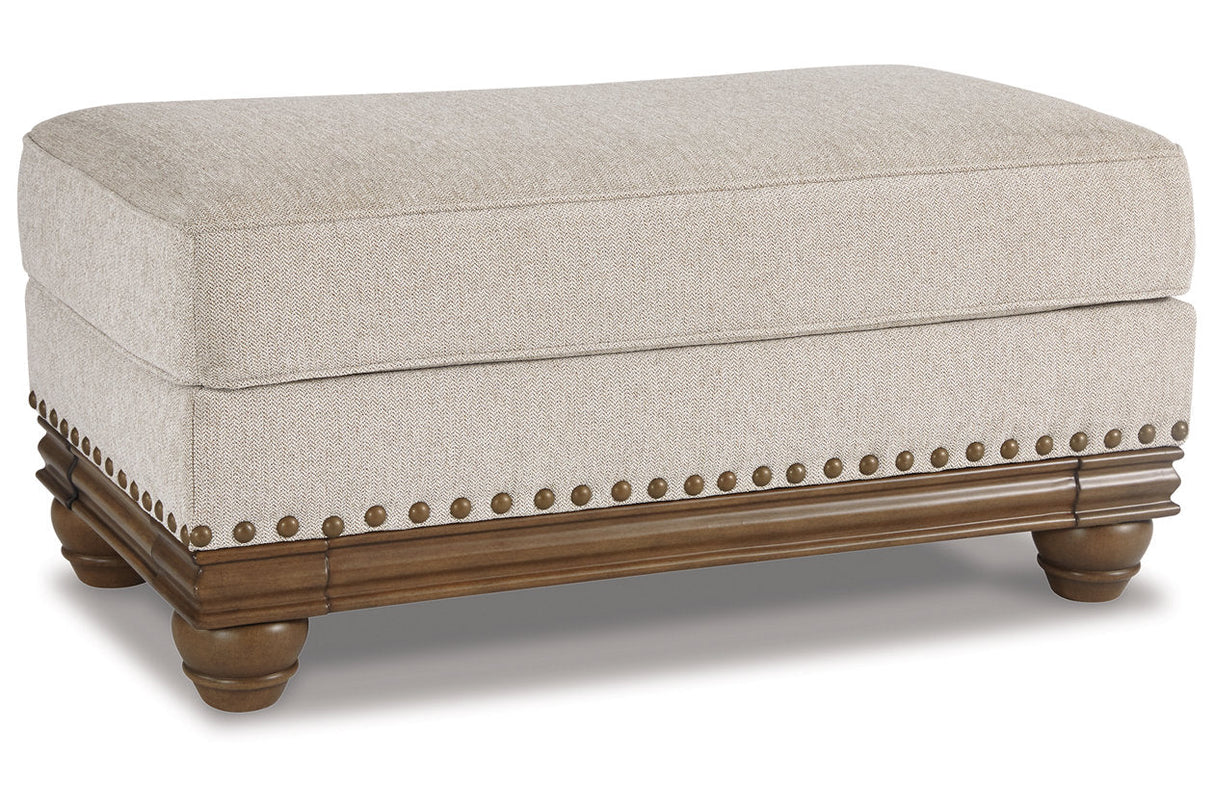 Harleson Wheat Sofa, Loveseat, and Ottoman