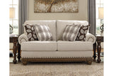 Harleson Wheat Sofa, Loveseat, and Ottoman