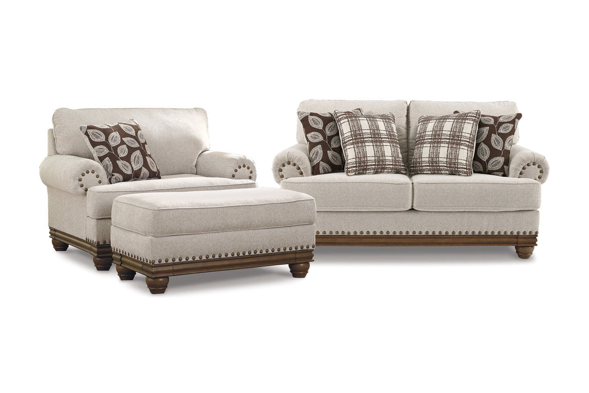 Harleson Wheat Loveseat, Chair, and Ottoman