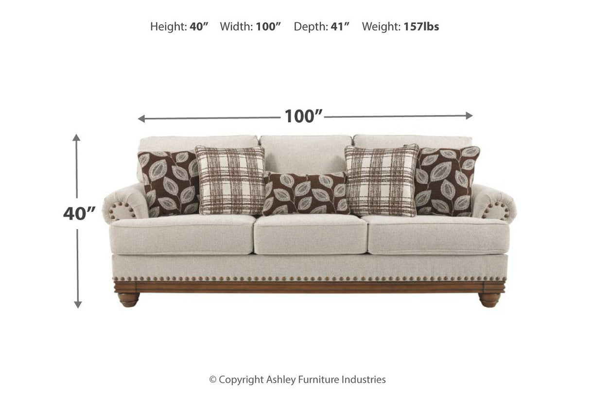 Harleson Wheat Sofa, Chair, and Ottoman