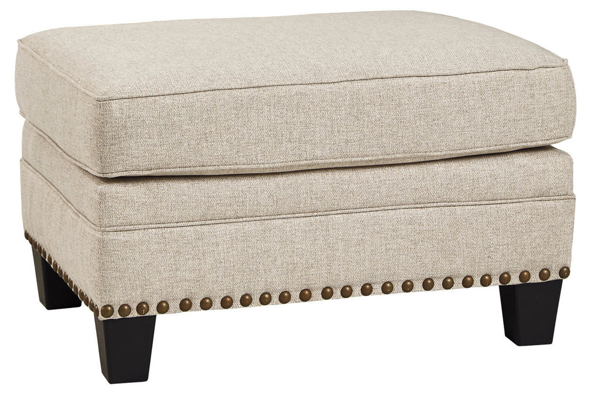 Claredon Linen Ottoman