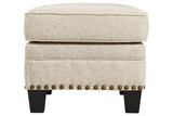 Claredon Linen Ottoman