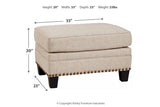 Claredon Linen Ottoman