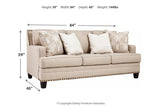 Claredon Linen Sofa, Loveseat and Chair