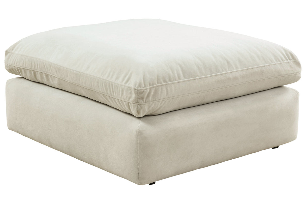 Sophie Light Gray Oversized Accent Ottoman