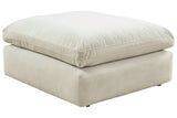 Sophie Light Gray Oversized Accent Ottoman