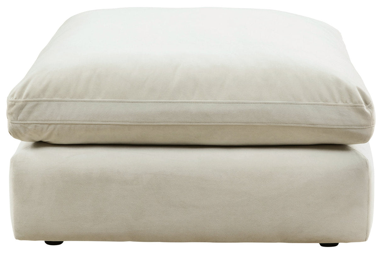 Sophie Light Gray Oversized Accent Ottoman