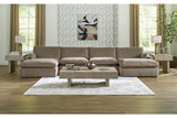 Sophie Cocoa 4-Piece Sectional with Chaise