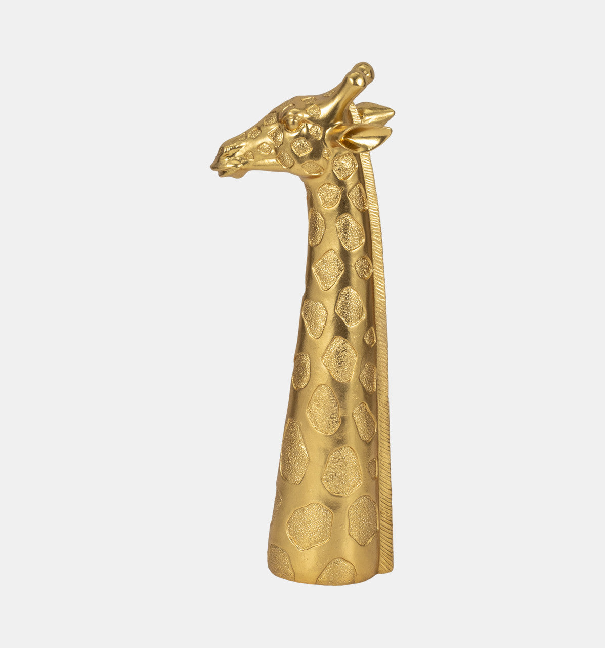 16" Giraffe Head Tabletop Decor, Gold