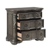 Royal Highland Gray 4pc Set (QB+NS+DR+MR) by Homelegance at Eve Furniture