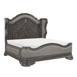 Royal Highland Gray 4pc Set (QB+NS+DR+MR) by Homelegance at Eve Furniture