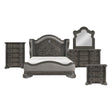 Royal Highland Gray 5pc Set (QB+NS+DR+MR+CH) by Homelegance at Eve Furniture