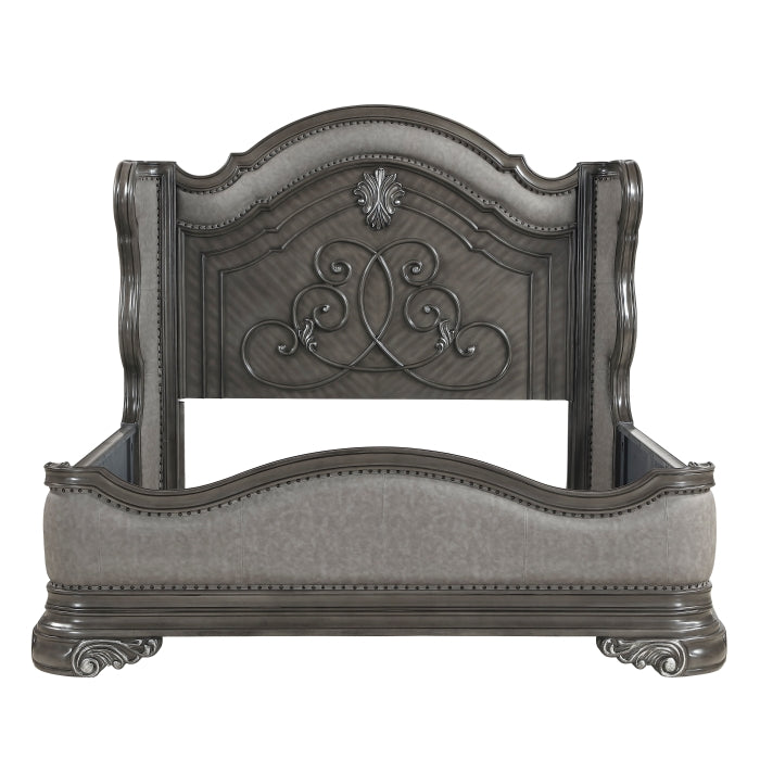 Royal Highland Gray California King Bed by Homelegance at Eve Furniture