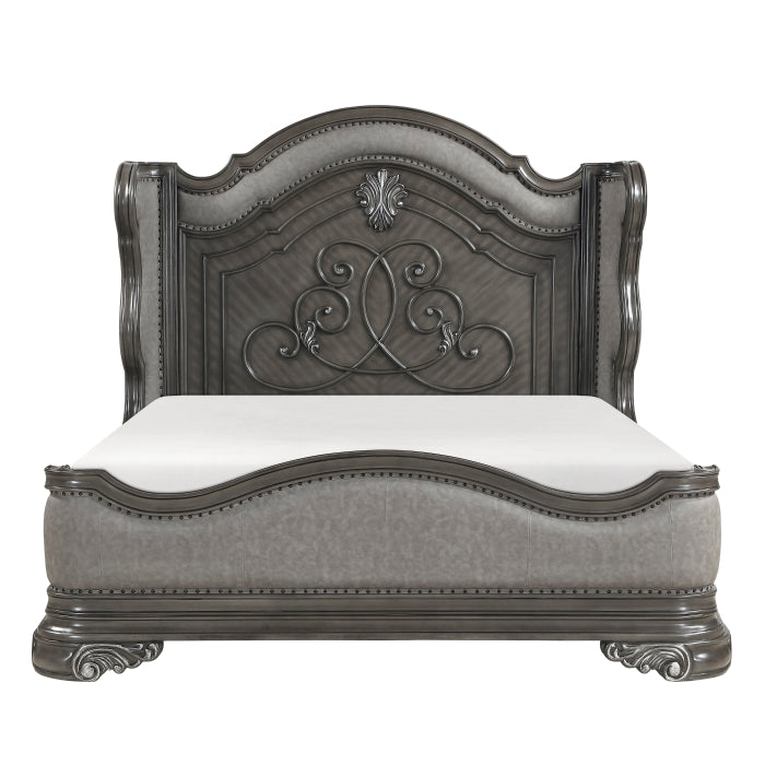 Royal Highland Gray Eastern King Bed by Homelegance at Eve Furniture