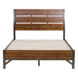 Holverson Rustic Brown Queen Platform Bed