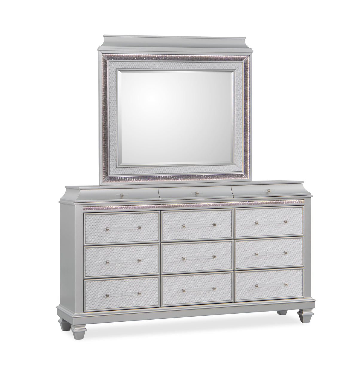 Sabrina Silver Bedroom Set by Cosmos Furniture at Eve Furniture