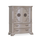 Santa Monica Pearl White Bedroom Set by Cosmos Furniture at Eve Furniture