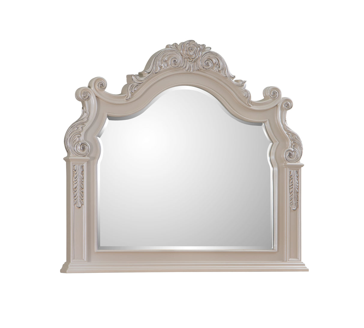 Santa Monica Pearl White Bedroom Set by Cosmos Furniture at Eve Furniture