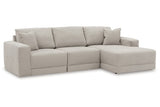 Next-Gen Gaucho Gray 3-Piece RAF Chaise Sectional