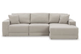 Next-Gen Gaucho Gray 3-Piece RAF Chaise Sectional