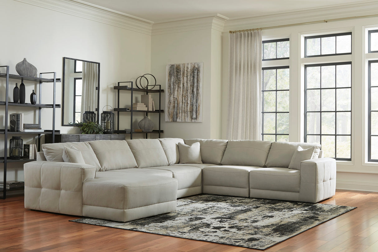 Next-Gen Gaucho Gray 6-Piece LAF Chaise Sectional