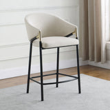 Chadwick Beige  Fabric Upholstered Counter Chair (Set of 2)
